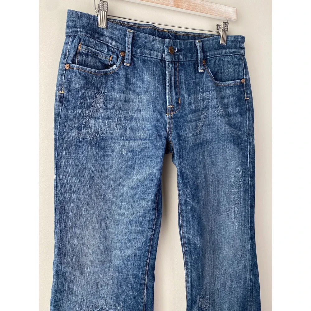 Citizens‎ of Humanity Women Danaway Jeans 31 Blue Low Rise Full Leg Flare Y2K